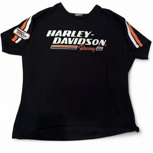 Harley-Davidson Kids Black and Orange Racing Tee